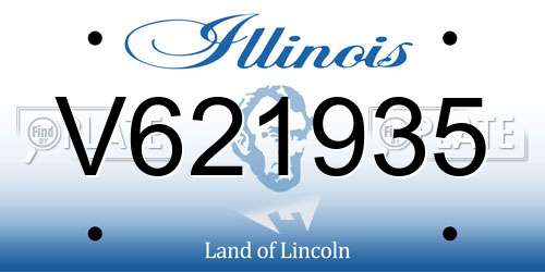 V621935 Illinois License Plate