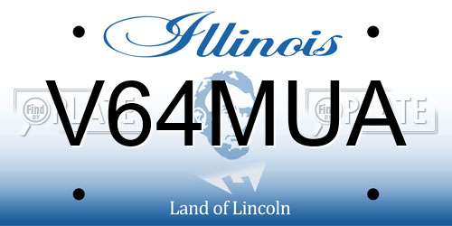 V64MUA Illinois License Plate
