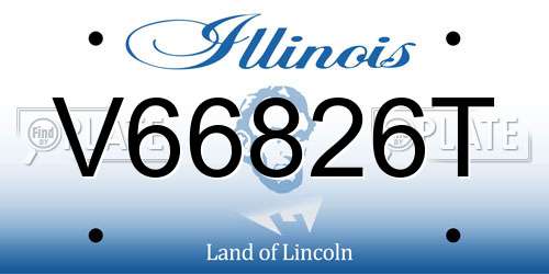 V66826T Illinois License Plate