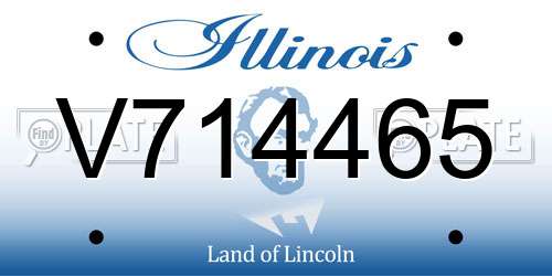 V714465 Illinois License Plate