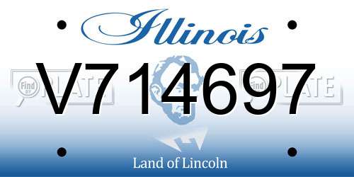 V714697 Illinois License Plate