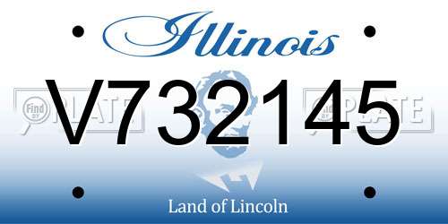 V732145 Illinois License Plate