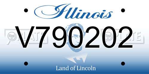 V790202 Illinois License Plate