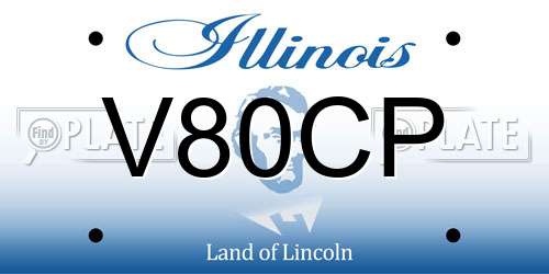 V80CP Illinois License Plate