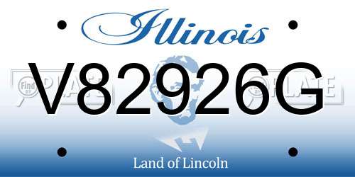 V82926G Illinois License Plate