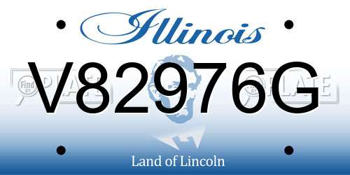V82976G Illinois License Plate