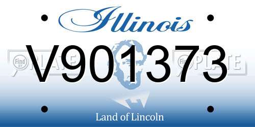 V901373 Illinois License Plate