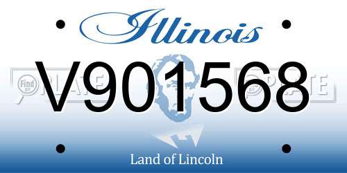 V901568 Illinois License Plate