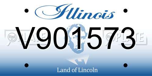 V901573 Illinois License Plate