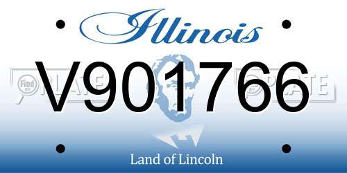 V901766 Illinois License Plate