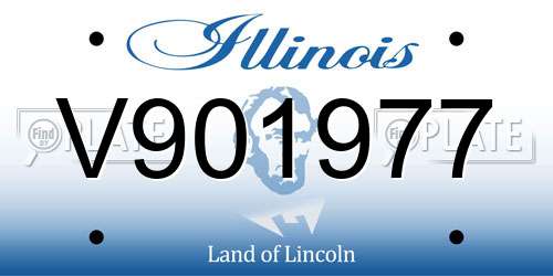 V901977 Illinois License Plate