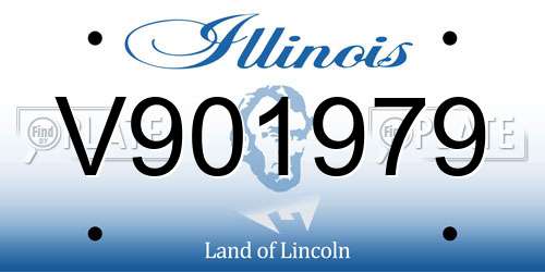 V901979 Illinois License Plate