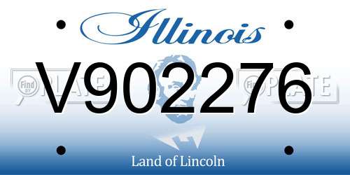 V902276 Illinois License Plate