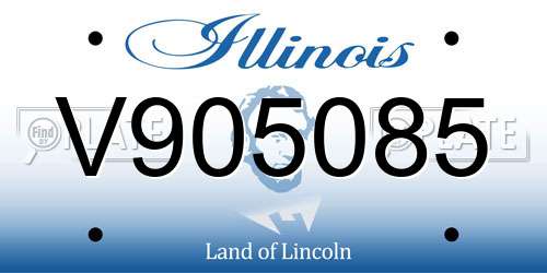 V905085 Illinois License Plate