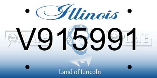 V915991 Illinois License Plate