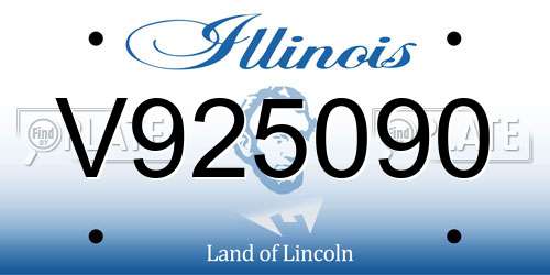V925090 Illinois License Plate