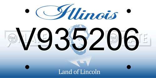 V935206 Illinois License Plate