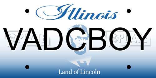 VADCBOY Illinois License Plate