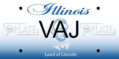 VAJ Illinois License Plate