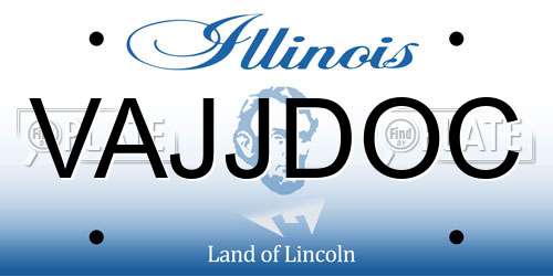 VAJJDOC Illinois License Plate