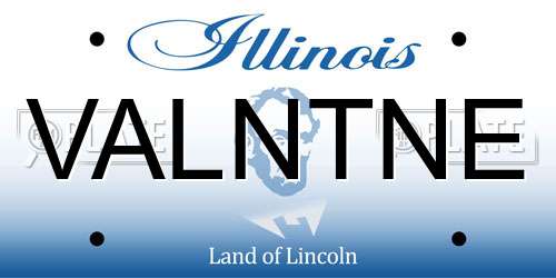 VALNTNE Illinois License Plate