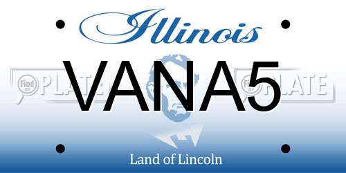 VANA5 Illinois License Plate