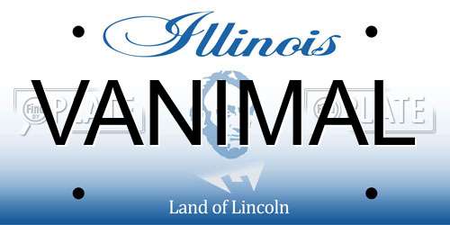 VANIMAL Illinois License Plate