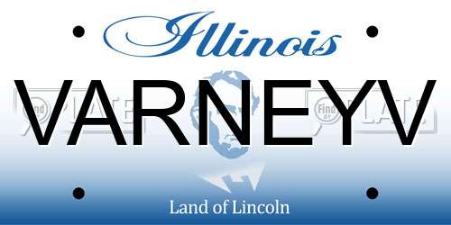 VARNEYV Illinois License Plate