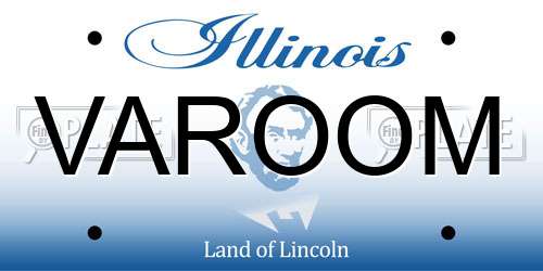 VAROOM Illinois License Plate