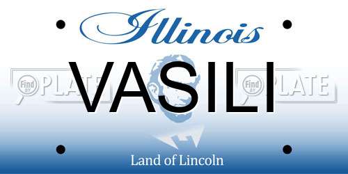 VASILI Illinois License Plate