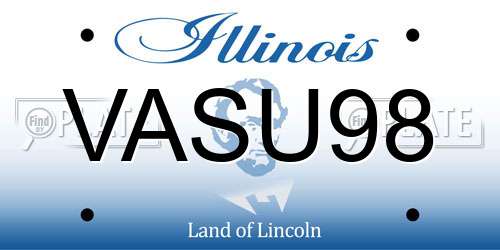 VASU98 Illinois License Plate