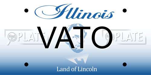 VATO Illinois License Plate