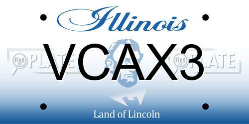 VCAX3 Illinois License Plate