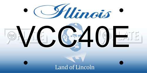 VCC40E Illinois License Plate