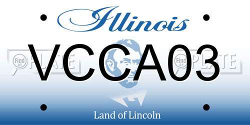 VCCA03 Illinois License Plate