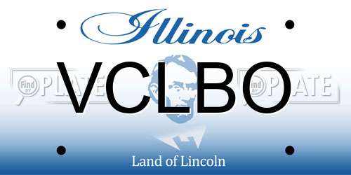 VCLBO Illinois License Plate