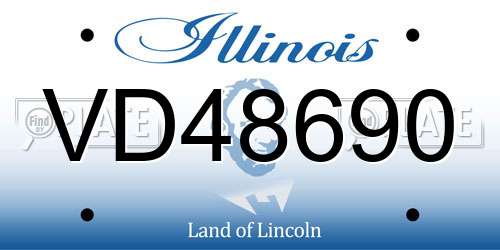 VD48690 Illinois License Plate