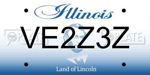 VE2Z3Z Illinois License Plate