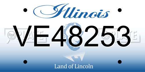VE48253 Illinois License Plate