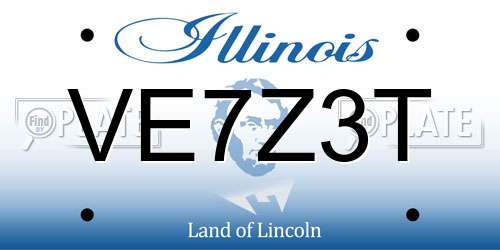 VE7Z3T Illinois License Plate