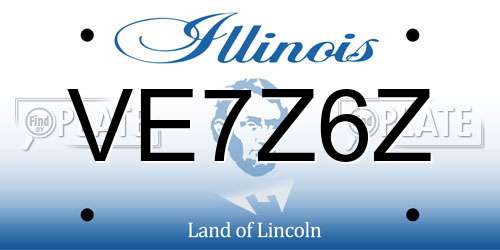 VE7Z6Z Illinois License Plate