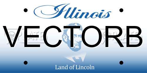 VECTORB Illinois License Plate