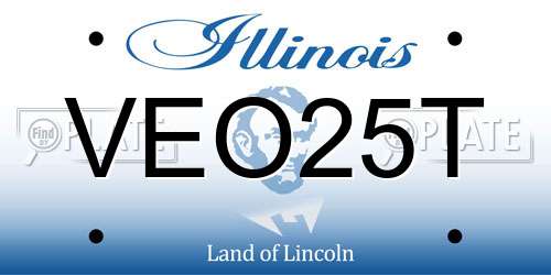 VEO25T Illinois License Plate