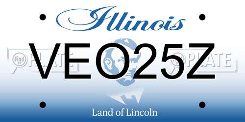 VEO25Z Illinois License Plate