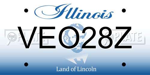 VEO28Z Illinois License Plate