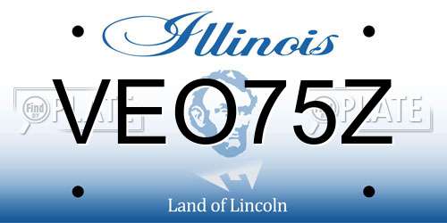 VEO75Z Illinois License Plate