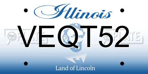 VEQT52 Illinois License Plate