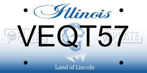 VEQT57 Illinois License Plate