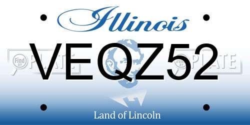 VEQZ52 Illinois License Plate