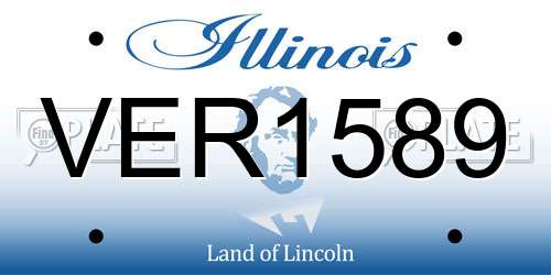 VER1589 Illinois License Plate